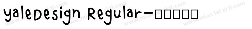 YaleDesign Regular字体转换